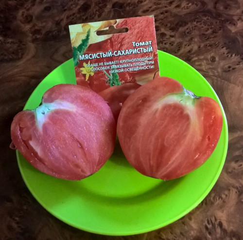 Мясистый томатный сахар. Описание сорта, фото, отзывы